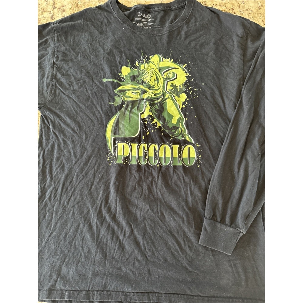 Dragon Ball Z Super Men's Black Piccolo‎ Long Sleeve Tee Shirt Size Large 4741